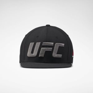 Czapka Damskie Reebok UFC Fight Night Flat Peak Czarne PL 01HFRNP